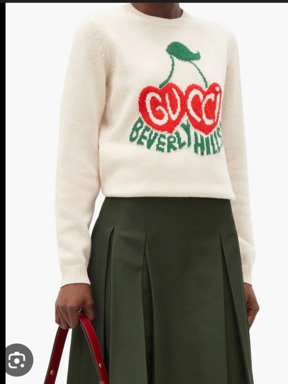 Gucci Beverly Hills Logo -Intasaria Wool Sweater